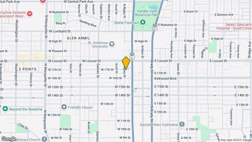 1625 Ripley St Mapa y Detalles de la Ubicación