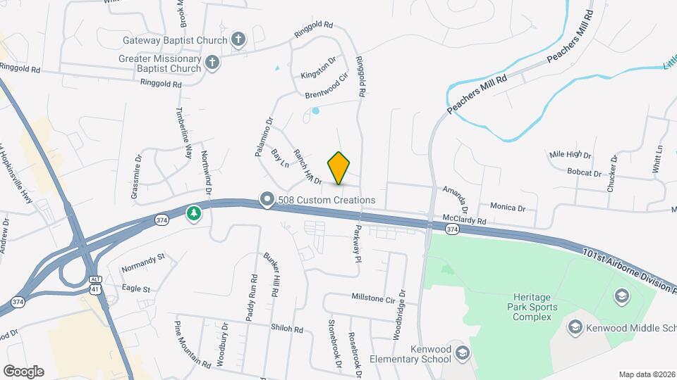 720 Ranch Hill Dr Map and Location Details