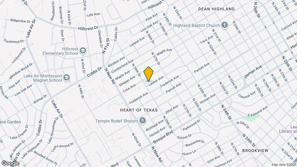 3821 Lasker Ave Map and Location Details