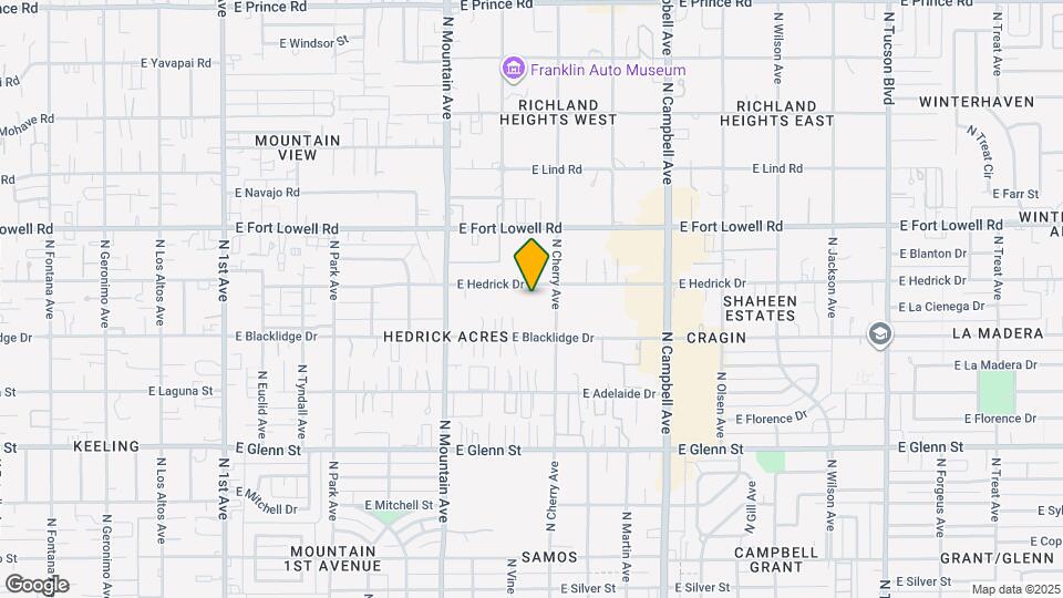 1518 E Hedrick Dr Mapa y Detalles de la Ubicación