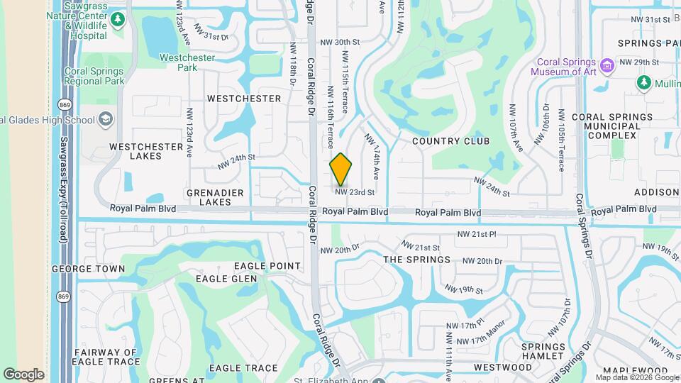11627 NW 23rd St Mapa y Detalles de la Ubicación