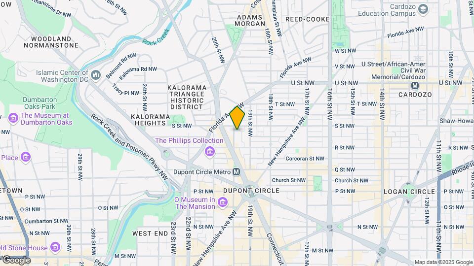 1733 20th St NW Map and Location Details