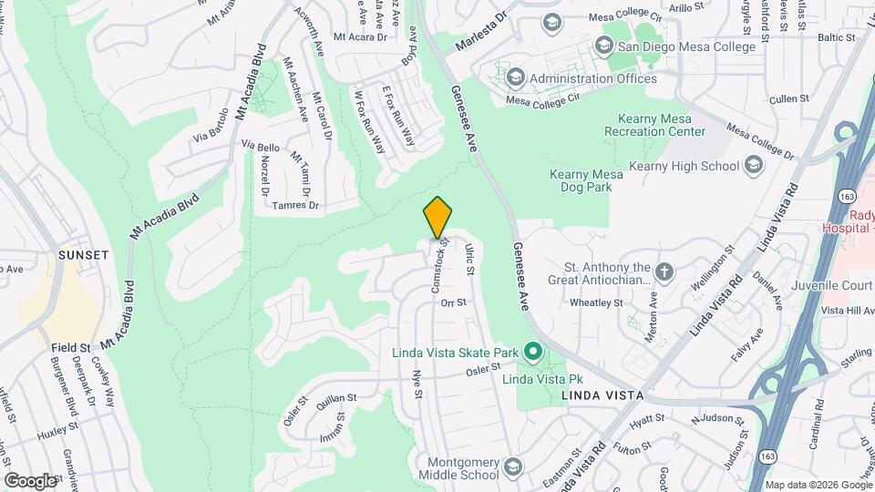 3042 Comstock St Map and Location Details