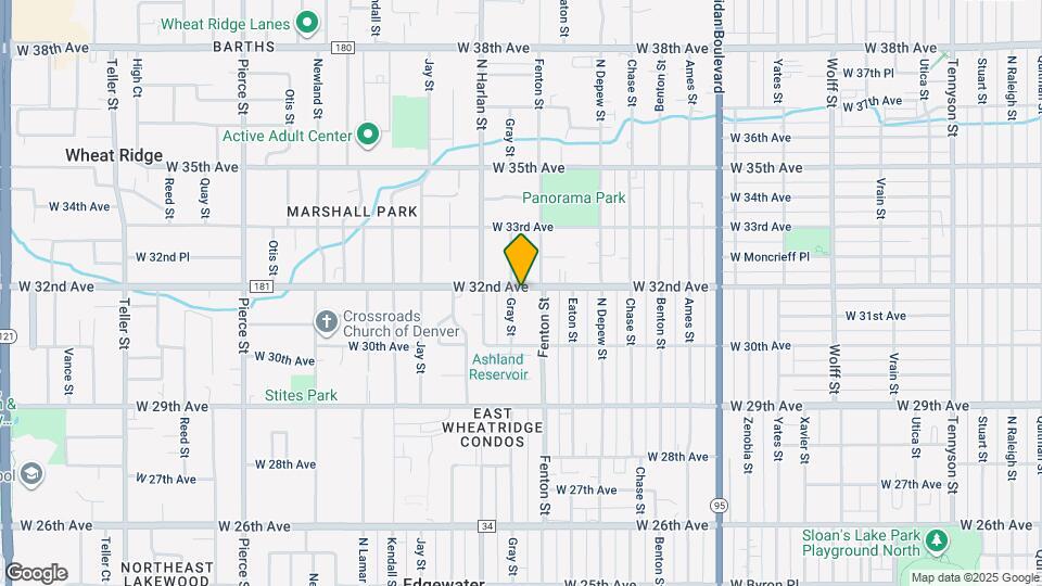 5860 W 32nd Ave Map and Location Details
