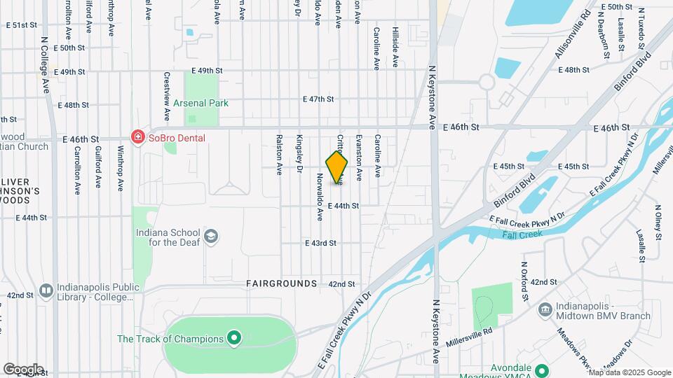 4430 Crittenden Ave Map and Location Details
