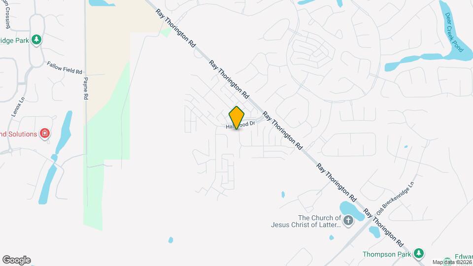 1312 Hallwood Ln Mapa y Detalles de la Ubicación