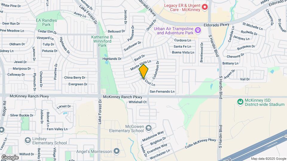 4611 Santa Cruz Ln Map and Location Details