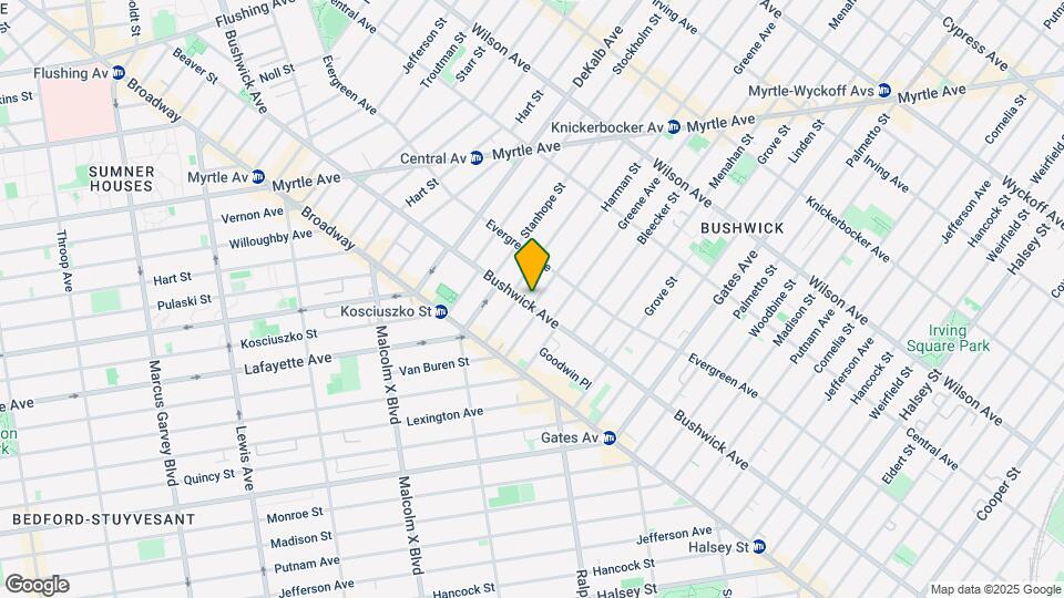889 Bushwick Ave Mapa y Detalles de la Ubicación