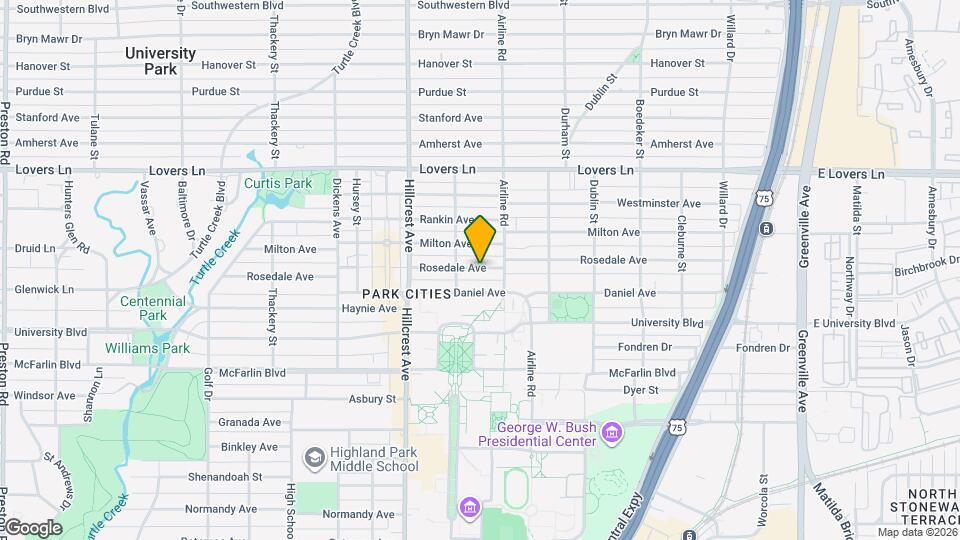 3221 Rosedale Ave Map and Location Details