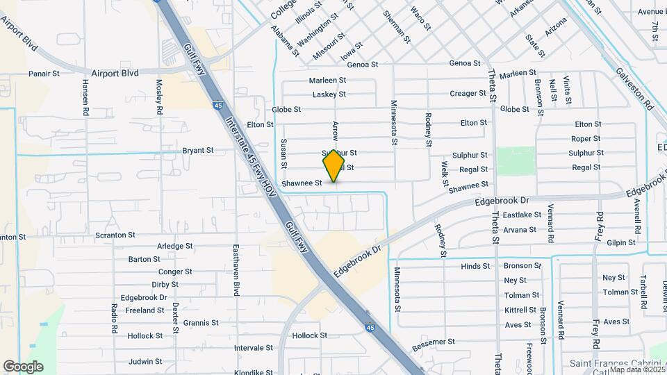 1302 Shawnee St Map and Location Details