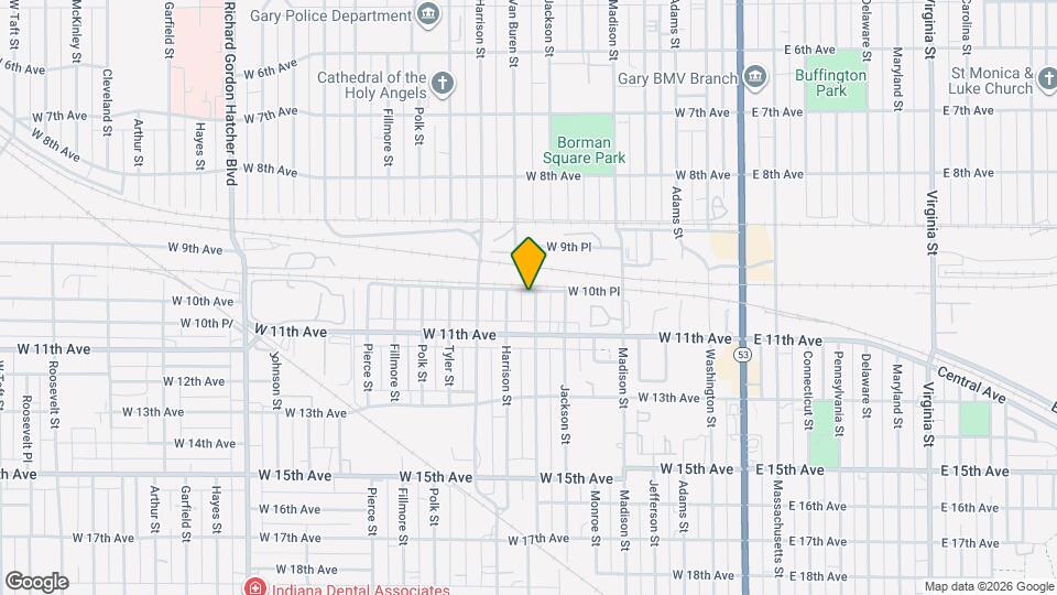 1048 Van Buren St Map and Location Details