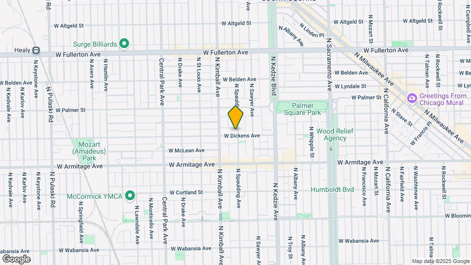 2106-2112 N Spaulding Ave Map and Location Details