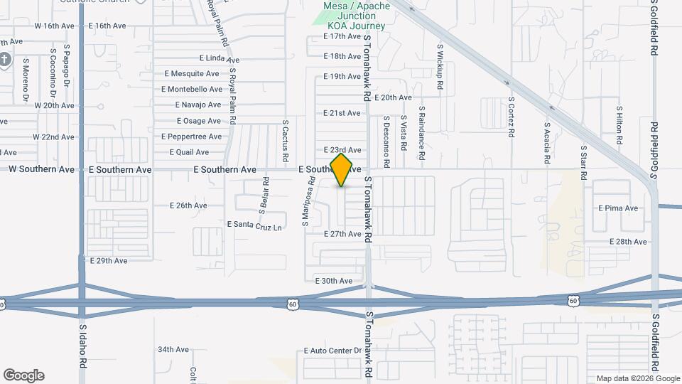 2524 S Yavapai Rd Map and Location Details