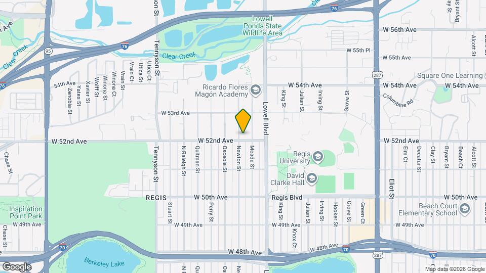 3785 W 52nd Ave Map and Location Details