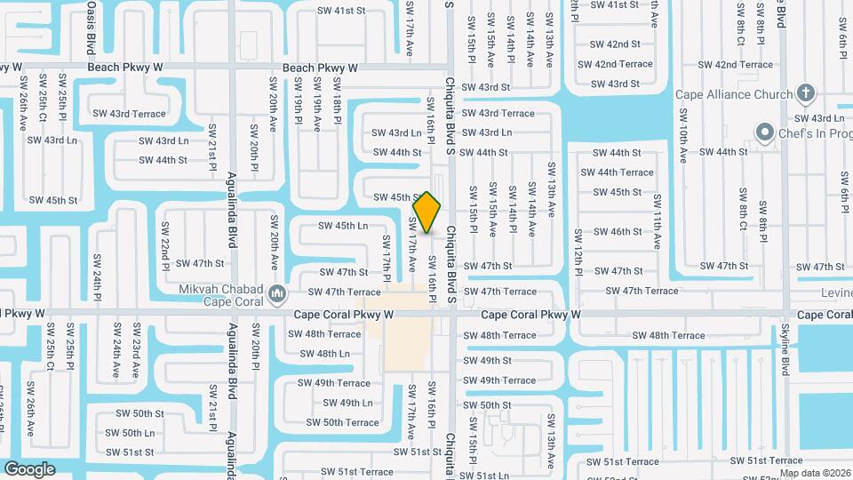 4610 SW 16th Pl Map and Location Details
