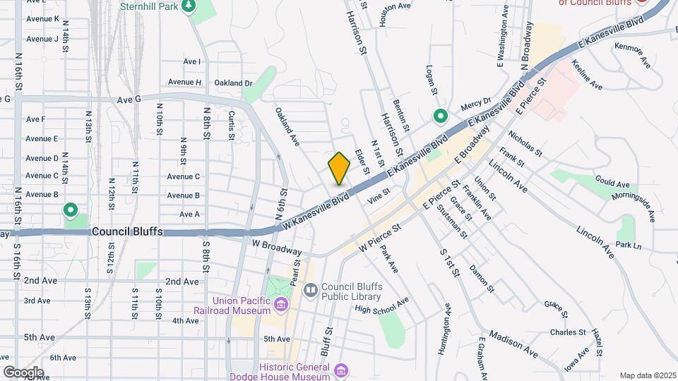 218 W Kanesville Blvd Map and Location Details