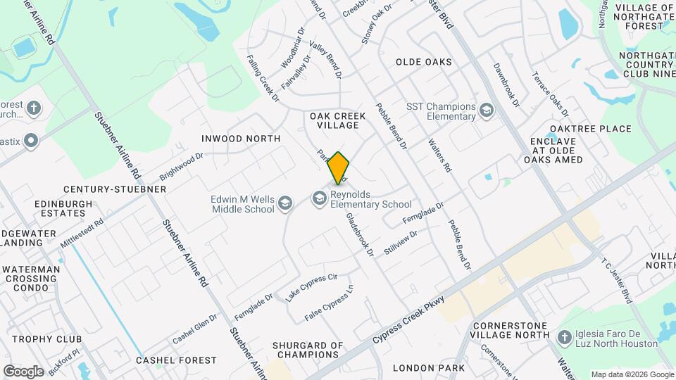 15110 Gladebrook Dr Mapa y Detalles de la Ubicación