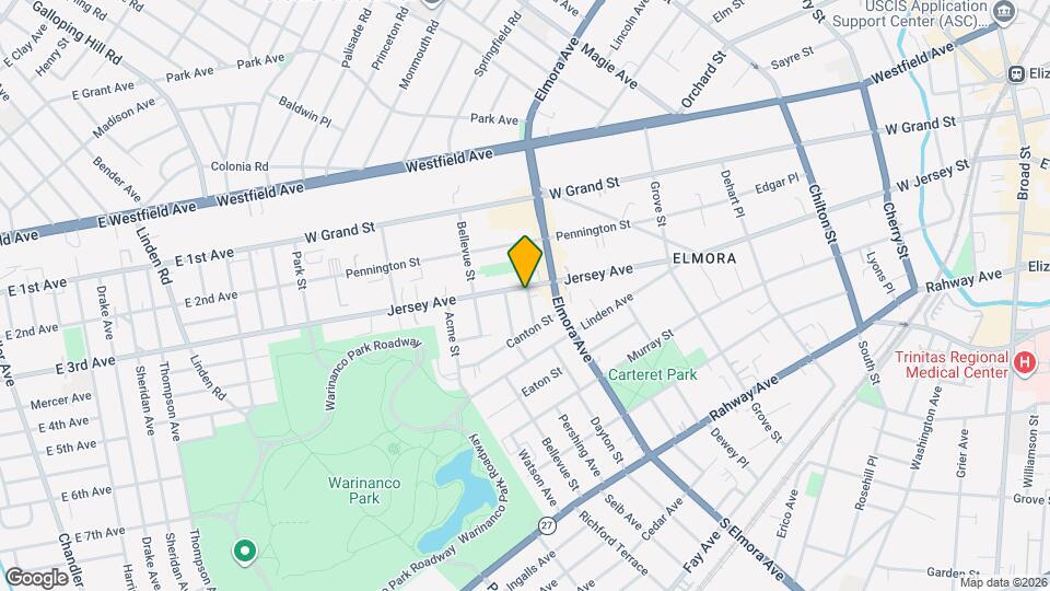 722 Jersey Ave Map and Location Details