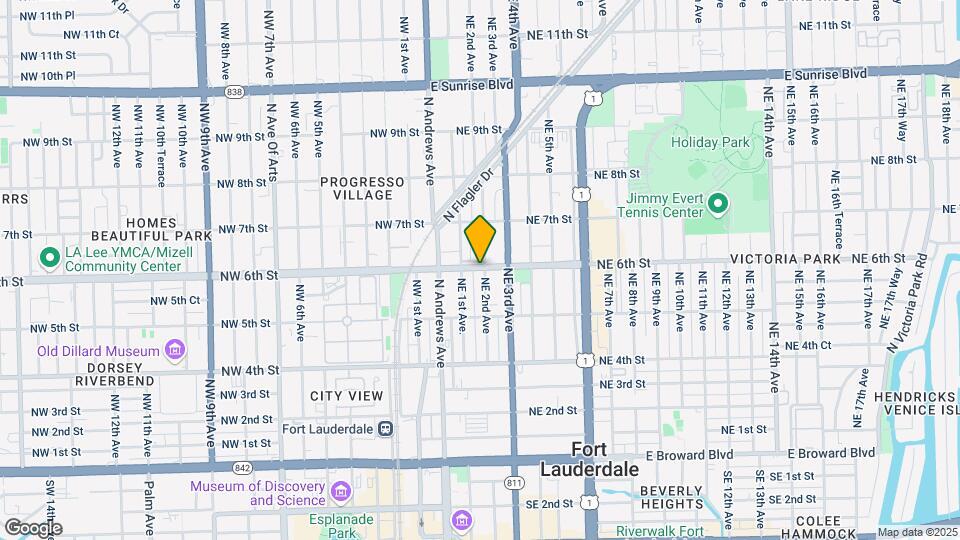 549 NE 2nd Ave Map and Location Details
