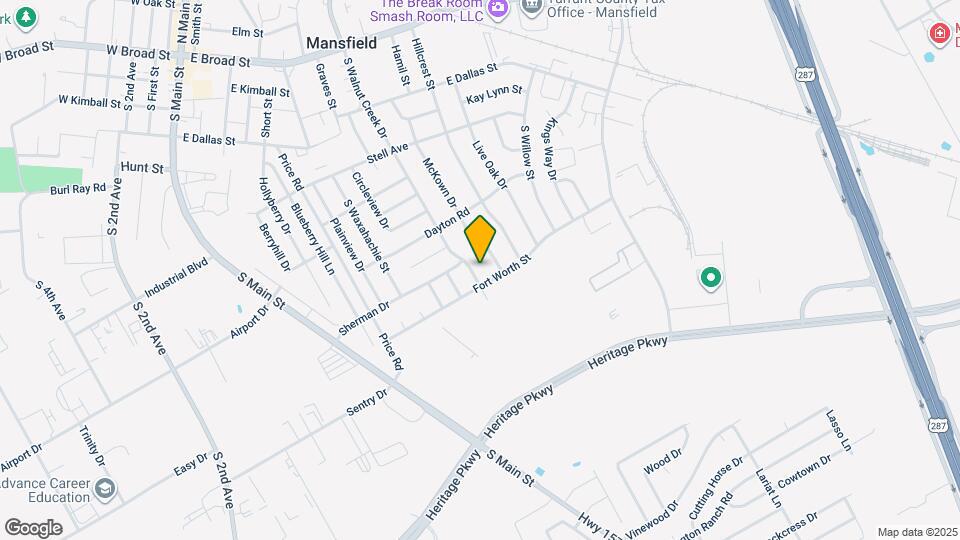 627 S Walnut Creek Dr Map and Location Details