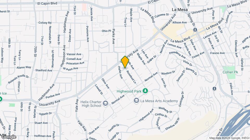4452 Rosebud Ln Map and Location Details