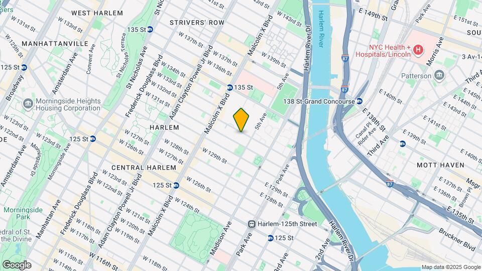 12 W 132nd St Map and Location Details