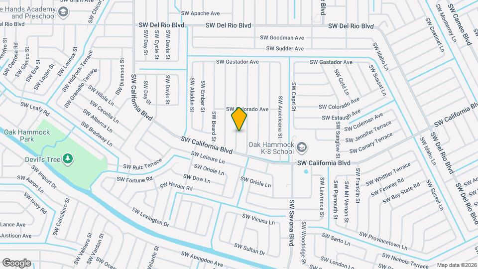 2049 SW Cranberry St Map and Location Details
