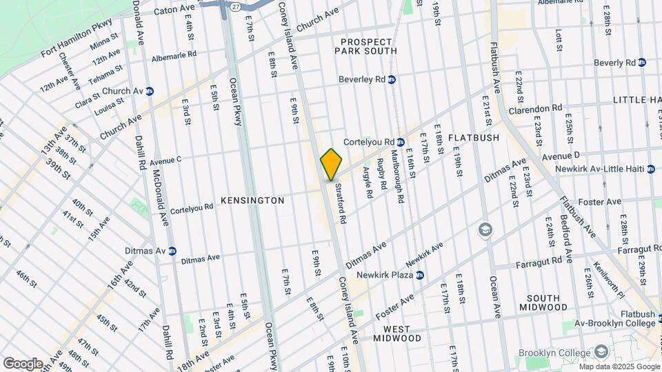1014 Cortelyou Rd Map and Location Details