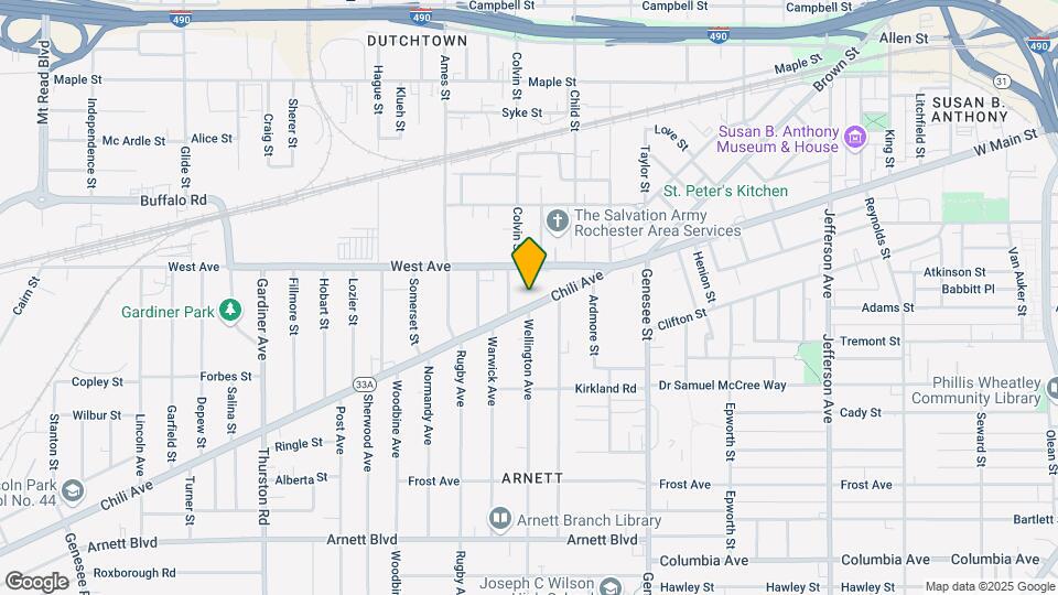136 Chili Ave Mapa y Detalles de la Ubicación