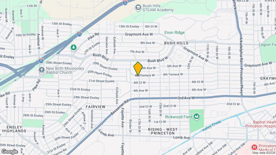 1701 4th Terrace W Map and Location Details