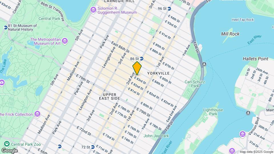 305 E 83rd St Map and Location Details