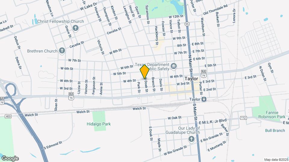 319 N Doak St, Unit C Map and Location Details