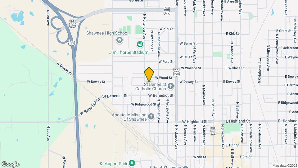 632 W Dewey St Map and Location Details