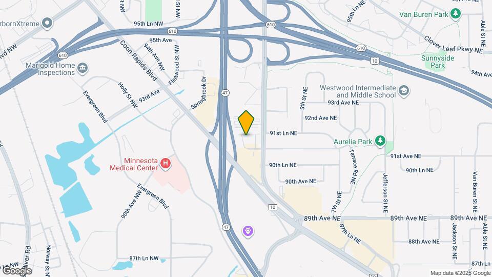 9125 Butternut St NW Map and Location Details