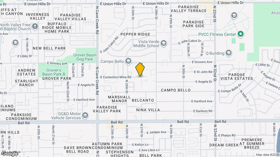 2647 E Contention Mine Rd Map and Location Details