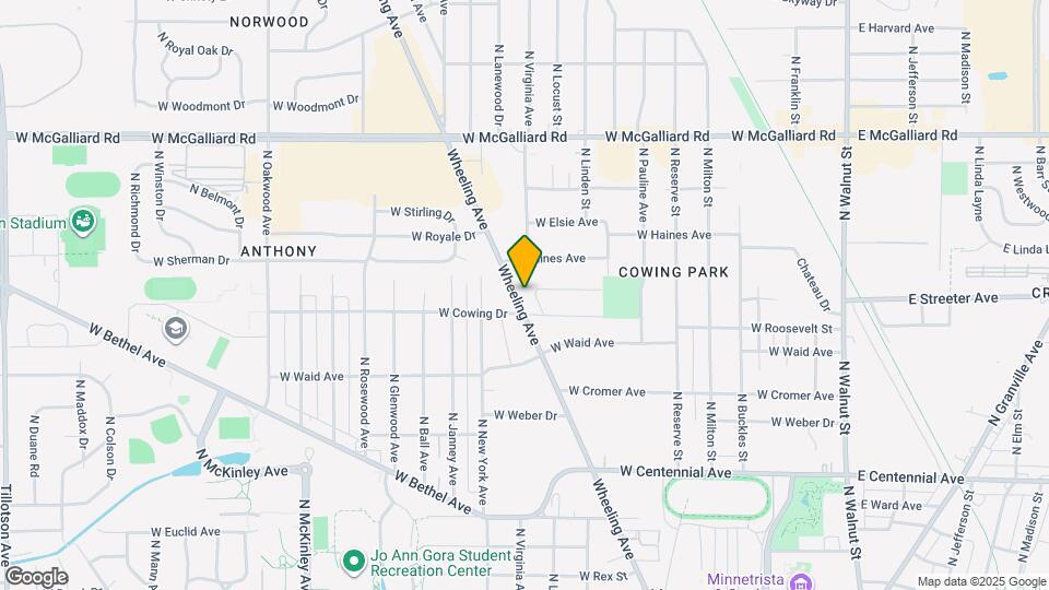 2600 Wheeling Ave Map and Location Details