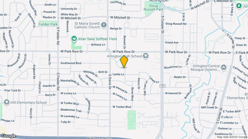 1100 Woodcrest Ln Mapa y Detalles de la Ubicación