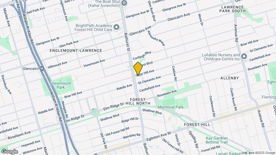 2603-2603 Bathurst St Map and Location Details