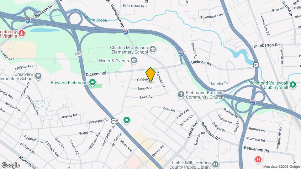 2324 Lenora Ln Map and Location Details