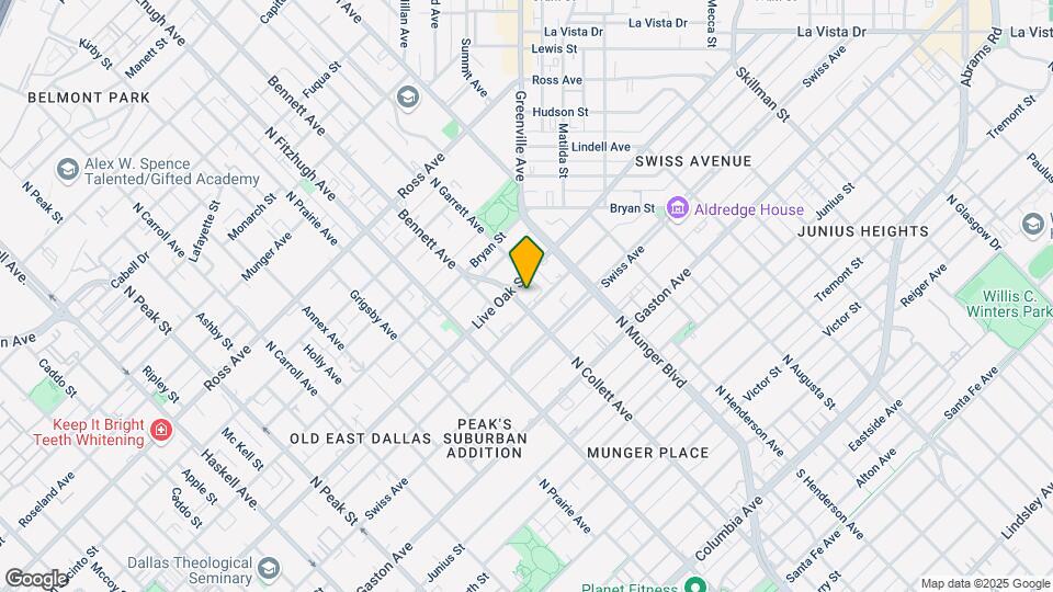 5004 Live Oak St Mapa y Detalles de la Ubicación