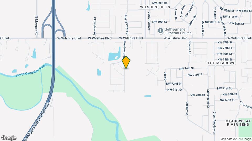 7412 Meadow Lake Dr Map and Location Details