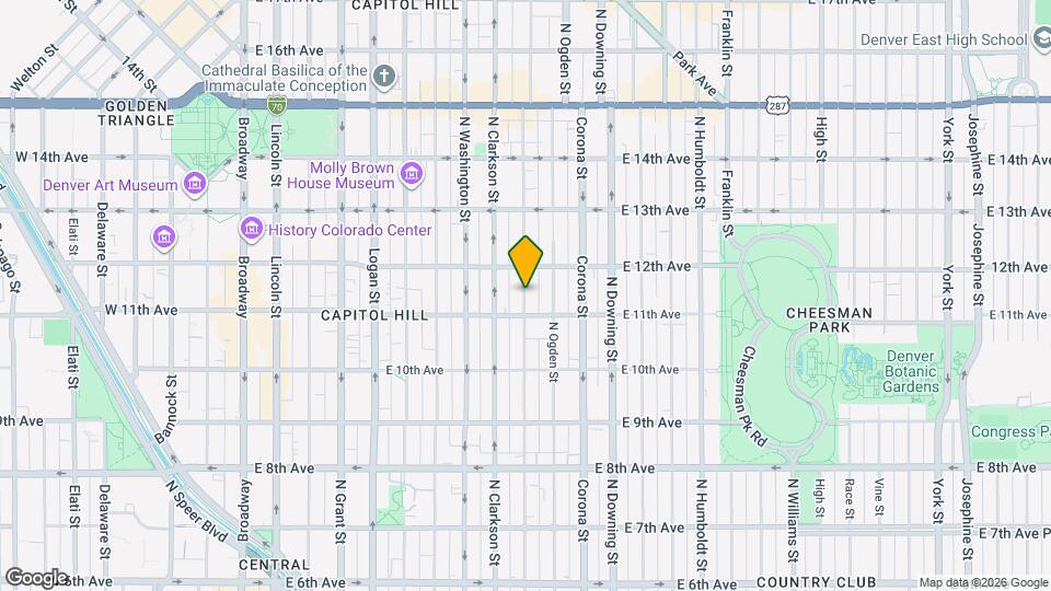 1124 N Emerson St Map and Location Details