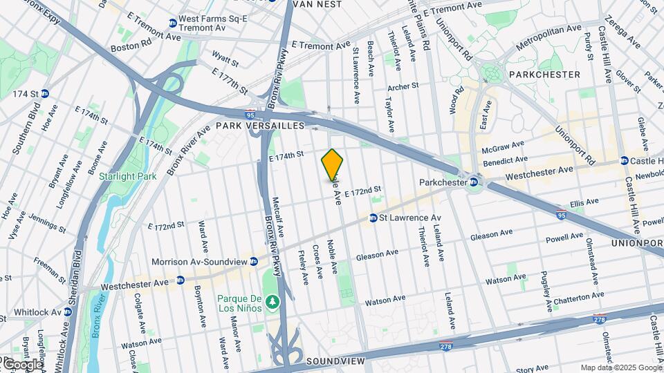 1321 Rosedale Ave Map and Location Details