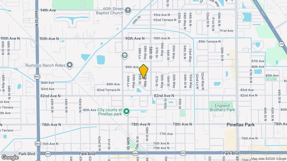 8404 58th Way Mapa y Detalles de la Ubicación