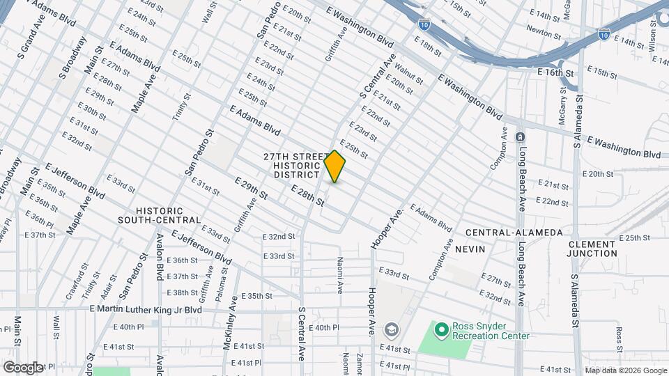 1122 E 27th St Map and Location Details