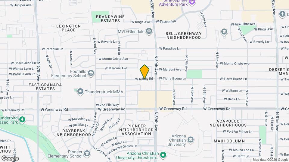 5929 W Nancy Rd Map and Location Details