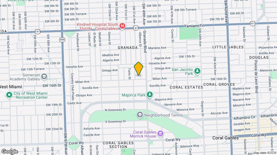 1029 Milan Ave Map and Location Details