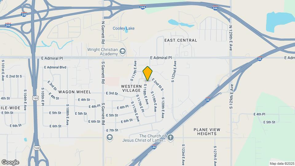 215 S 118th E Ave Map and Location Details