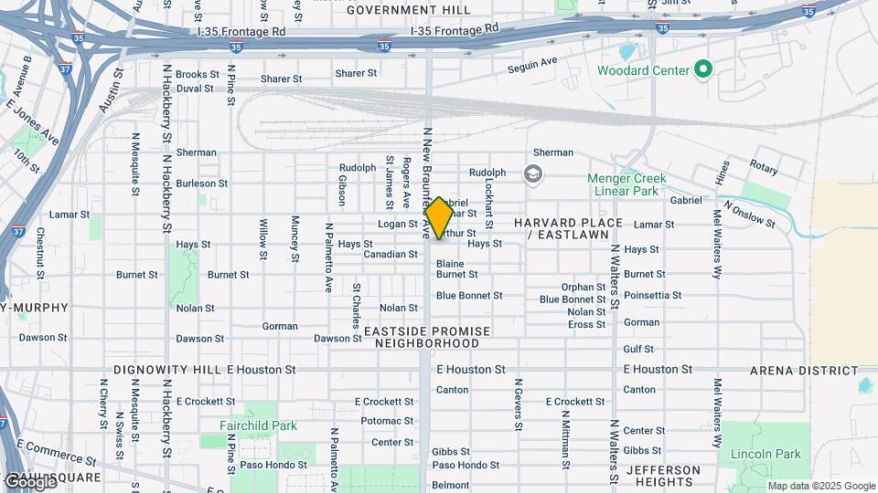 1412 Hays St Map and Location Details
