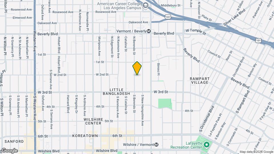 162 S Berendo St Map and Location Details